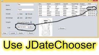 How to Use JDateChooser or JCalendar in Java [upl. by Thekla]