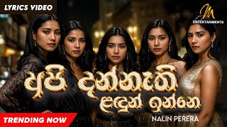 Api Dannathi Landun Inne අපි දන්නැති ළඳූන් ඉන්නේ  Nalin Perera  Challengers Movie Song  Lyric [upl. by Allemac457]