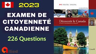 Examen de Citoyenneté Canadienne 2023 226 questions [upl. by Akemrehs174]