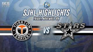 HIGHLIGHTS Yorkton Terriers  Battlefords North Stars Nov 8 2024 [upl. by Kehr404]