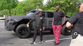 SHAQs Armored Truck Custom Supercharged Dodge TRX Lifted Off Road Truck WhipAddict [upl. by Adianes]