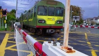 Level crossing at Merrion gates Dublin [upl. by Allecnirp992]