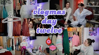 VLOGMAS DAY 12 styling holiday outfits planning festive NYC looks ❤️ [upl. by Mialliw]