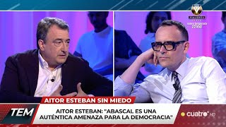 Aitor Esteban quotYo creo que Vox es una auténtica amenaza para la democraciaquot [upl. by Lathrope]