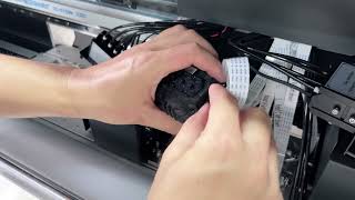 DEMO instruction on the install of printheads i3200 to UV DTF Printer sophie 86 15136217640 [upl. by Chill1]