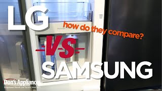 LG VS Samsung Refrigerators  How Do They Compare [upl. by Annaer]