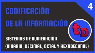 4Sistemas de numeración binario decimal octal hexadecimal [upl. by Aivin]