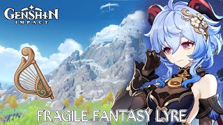 GANYU PLAYING FRAGILE FANTASY  DRAGONSPINE OST   Windsong Lyre Genshin Impact [upl. by Zeculon]