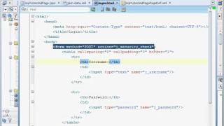 ADF Training  Oracle ADF 11g Security  Simple HTML Login Form [upl. by Yesnnyl255]