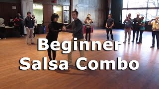 Beginner Salsa Combo  Passion4dancing [upl. by Jochbed693]