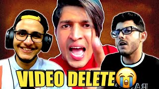 Thara Bhai Joginder Ne Video Delete Karne Ki Dhamki Di😂 CarryMinati Triggered Insaan shorts [upl. by Ailiec667]