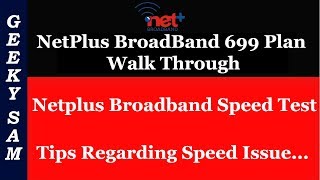 NetPlus Broadband 699 Plan WalkThrough amp Speed Test  Fastway Service  Hindi [upl. by Jovita]