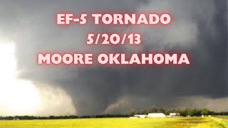 Violent EF5 Moore Oklahoma Wedge Tornado Birth to Finish May 20 2013 [upl. by Hawley]