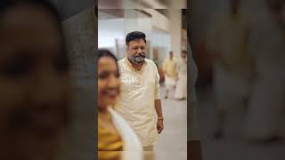 Happy moments kalidas wedding wedding jayaram kalidasjayaram tarinikalingarayar guruvayoor [upl. by Ayamat]