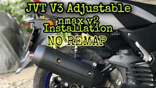 JVT V3 ADJUSTABLE NMAX V2 INSTALLATION SOUND TEST NO REMAP [upl. by Sirraf348]