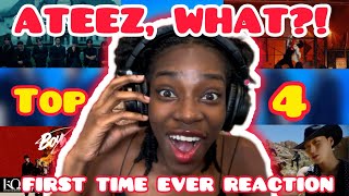 ATEEZ REACTION  Top 4 Music Videos [upl. by Orabla628]