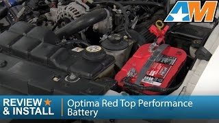 19792010 Mustang Optima Red Top Performance Battery Review amp Install [upl. by Norraa]