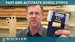 Easy and Accurate Dowel Joints  Rockler Innovation [upl. by Sanjiv]