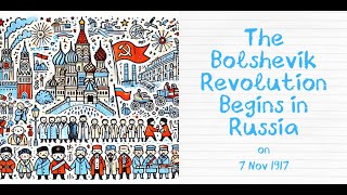 Today in History 7 November 1917 – The Bolshevik Revolution Begins in Russia [upl. by Emyaj]