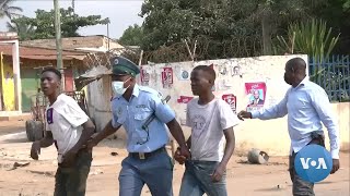 Dezenas de feridos e detidos no primeiro dia de manifestação em Chimoio [upl. by Ledarf804]