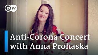 Anna Prohaska serenades her neighbors  classical music for the coronavirus lockdown [upl. by Ecirtnom]