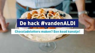 Chocoladeletters maken Een koud kunstje [upl. by Sihun28]