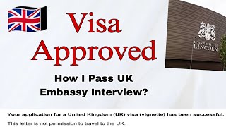 All Questions about UK Embassy Interview  How to Pass UK Embassy Interview  September Intake [upl. by Post]