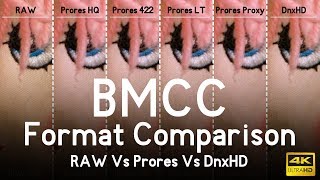 Blackmagic Cinema Camera Format Comparison [upl. by Nahsez]