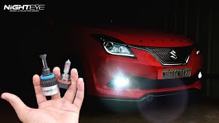 best LED fog light for baleno  Nigheye  Legendary vlogs [upl. by Hershell]