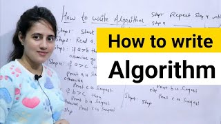 Lec 5 How to write an Algorithm  DAA [upl. by Adnuhsat]