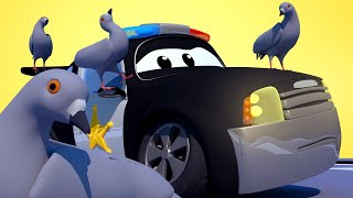 Der Streifenwagen in Autopolis  Tauben auf der Startbahn  Autopolis 🚒 Cartoons für Kinder 🚓 [upl. by Fonda737]