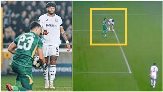 🤣 Aston Villas Tyrone Mings CRAZILY conceding penalty for PICKED UP BALL BY HAND vs Club Brugge [upl. by Annauj]