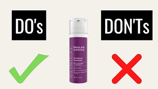 How To Use Paulas Choice 1 Retinol [upl. by Ahsoem]