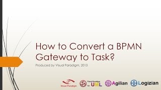 How to Convert a BPMN Gateway to Task [upl. by Cirda]