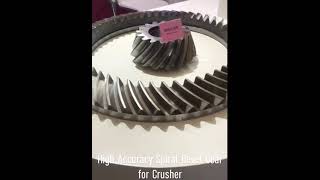 Spiral Bevel Gears for Crusher [upl. by Leund]