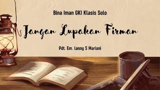 Bina Iman GKI Klasis Solo 2 September 2024 [upl. by Arva25]