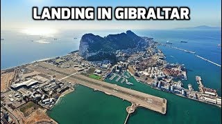 S2E5 Landing at Gibraltar 🇬🇮 Airport Beautiful aerial view Full Approach easyJet [upl. by Obau]