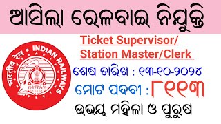 Railway Recruitment 8113 Vacancy  RRB NTPC Notification 2024  Odisha Govt Job [upl. by Eerdua57]