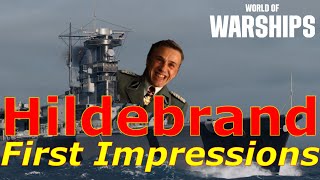 World of Warships Hildebrand First Impressions Massively Broken OP Cruiser Or German Suffering [upl. by Aker]