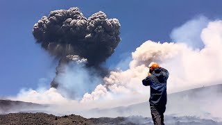 Most SCARY Volcano Eruptions Caught On Camera [upl. by Blasien]