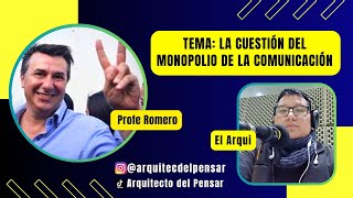 Neoliberalismo y monopolio de la comunicación Charlamos con el Profe Romero neoliberalismo [upl. by Teemus]