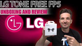 LG Tone Free FP5 True Wireless Bluetooth Earbuds Unboxing Setup Review [upl. by Albion]