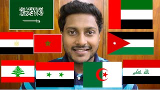 Indian speaking Arabic in 10 different accents part 2  هندي يتكلم عربي في ١٠ لهجات مختلفة [upl. by Amaryl]