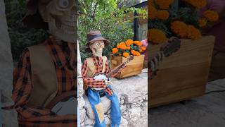 Calavera Tocando asmr halloween trickortreat october cowboy youtube shorts calaveras 4k [upl. by Reivaxe]