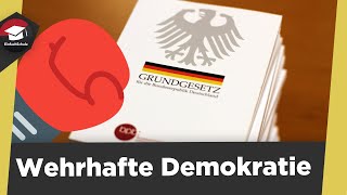 Wehrhafte Demokratie einfach erklärt  Grundgesetz Instrumente und Probleme  Zusammenfassung [upl. by Blanche]