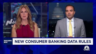 CFPB Director on new consumer banking data rules [upl. by Aihsatsan]