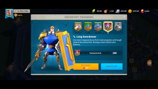 Rise of Kingdoms  How fast can a free to play player get Tier 4 troops [upl. by Rehpotsirh636]