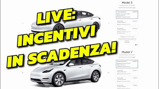 LIVE QampA Incentivi in scadenza Avete ordinato la vostra TESLA [upl. by Nnylidnarb]