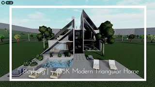 Bloxburg  333K Modern Triangular Home [upl. by Suk]