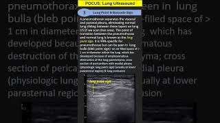 POCUS 3 Lung Ultrasound Lung Point amp Barcode Sign [upl. by Aissak]